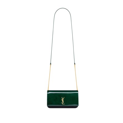 YSL CASSANDRE PHONE HOLDER IN PATENT LEATHER 808548 (18*11*2.5cm)